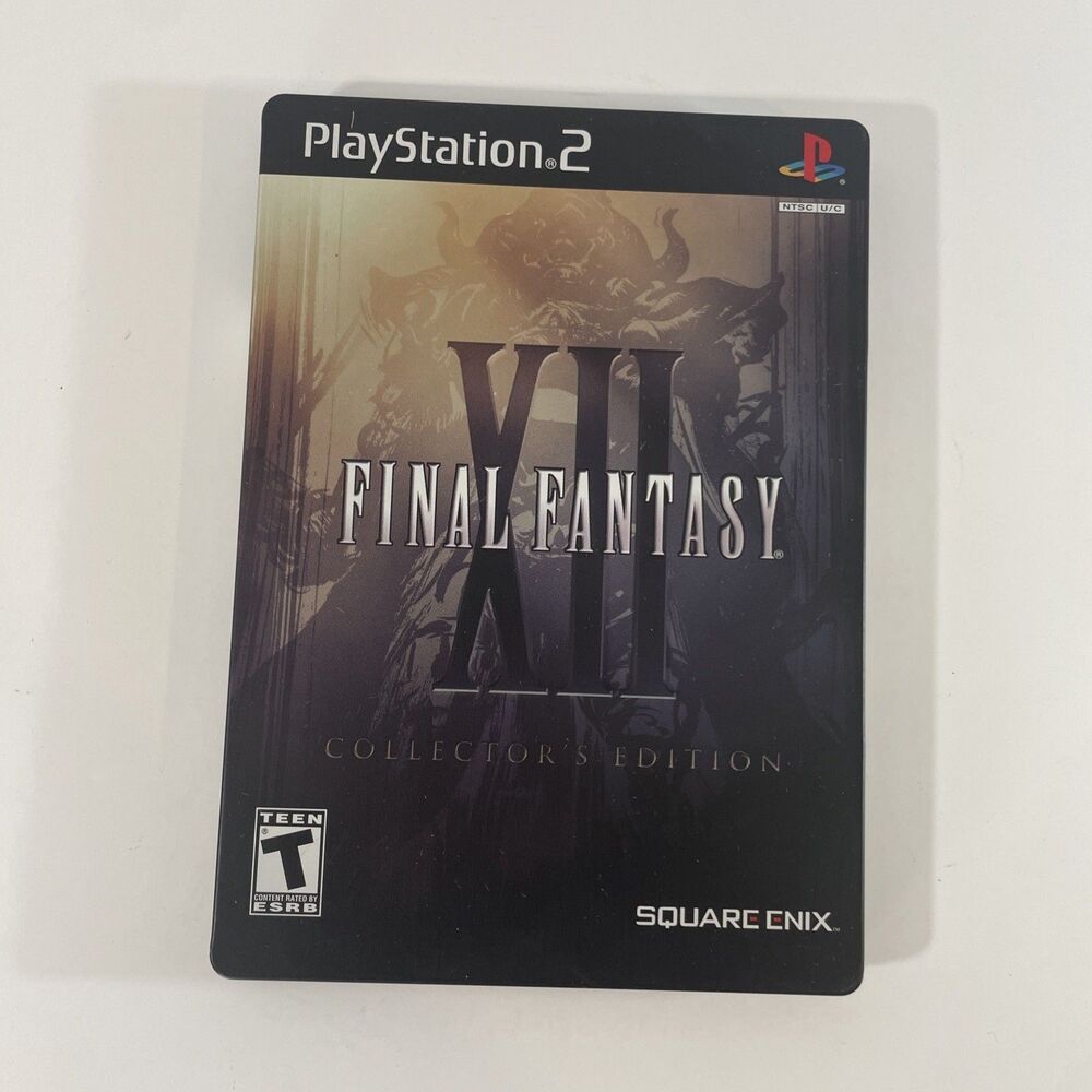 Final Fantasy XII Collector's Edition PS2 Steelbook CIB Reg Card